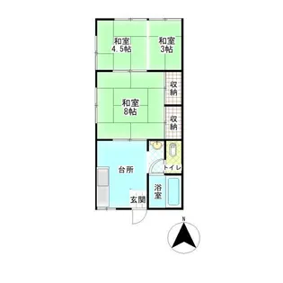 南出アパートB【1階】の間取り