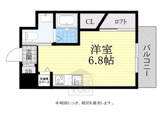 コーラルポワント難波WEST【4階】の間取り