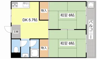 エクセル篠原【3階】の間取り