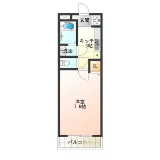 ラフィーネ聖天坂【1階】の間取り