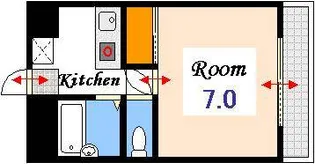 グレースマンションマヤ【1階】の間取り