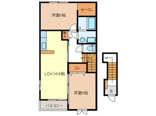 ウィン・アイランド【1階】の間取り