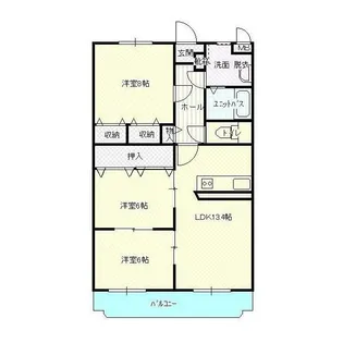 ライスガーデン【1階】の間取り
