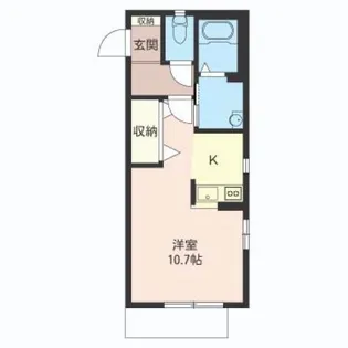 ユヌ シエンヌ【1階】の間取り