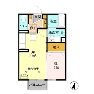 ルナタウン【1階】の間取り