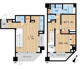 レジデンス三宿の間取り