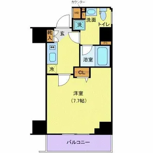 ガリシア池上【7階】の間取り