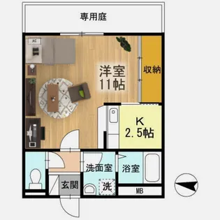 エストレノ【2階】の間取り