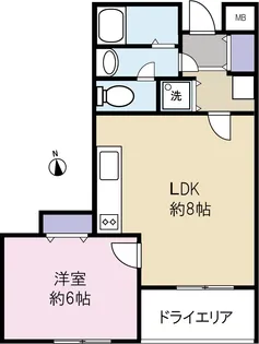 エリュシオン光和【1階】の間取り