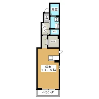 シャルマン・ドミールII【1階】の間取り