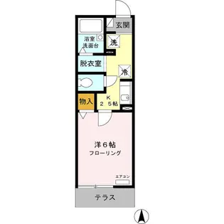 ヴィラ・ファミーユA【1階】の間取り