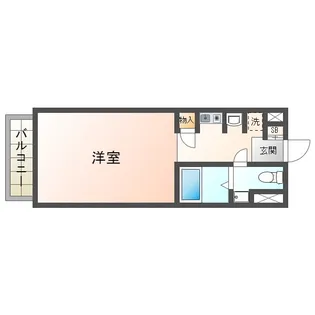 カーサ王塚台【3階】の間取り