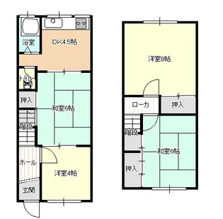 鳥取県倉吉市湊町【一戸建】の間取り