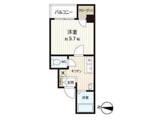 アクアコート金沢八景【4階】の間取り
