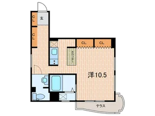 城が山ハイツ【4階】の間取り