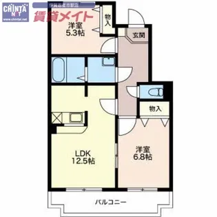 エトワールひらの【2階】の間取り