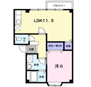 新潟県新発田市城北町2【アパート】の間取り