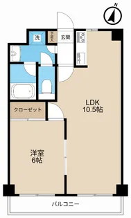 セルテーヌ上木崎【5階】の間取り
