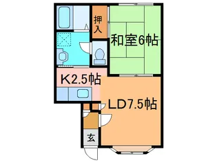 シャンブル【2階】の間取り