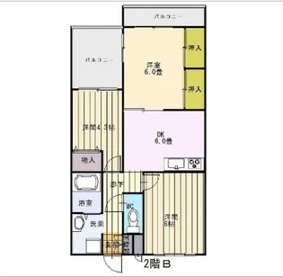 リバティー【4階】の間取り