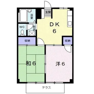 グリーンシャトル【2階】の間取り