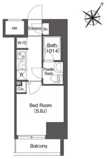 神奈川県川崎市高津区溝口2【マンション】の間取り
