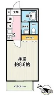 埼玉県所沢市大字久米【アパート】の間取り