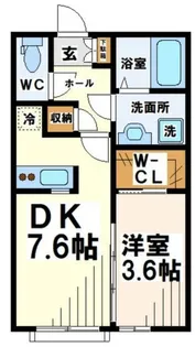 東京都足立区花畑4【アパート】の間取り