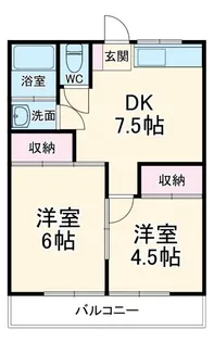 富士見コーポ【2階】の間取り