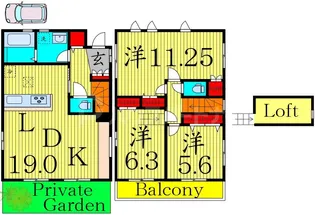 東京都足立区西新井4【一戸建】の間取り