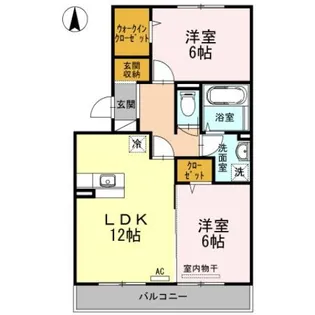 ルミエール手城 C棟【3階】の間取り