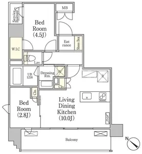 東京都墨田区向島3【マンション】の間取り