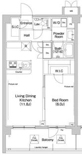 ヒューリックレジデンス新宿戸山【3階】の間取り