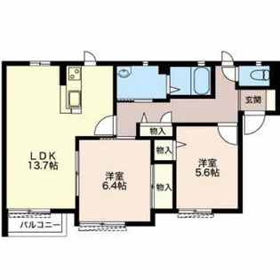 リブェール【2階】の間取り