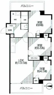 東京都杉並区和田1【マンション】の間取り