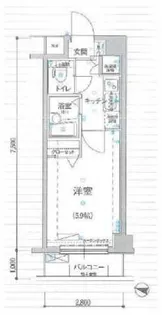 1Kの間取り画像