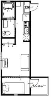 アルカンシエル北千住【1階】の間取り