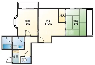ガーデンR1【1階】の間取り