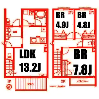 アルモニーテラスの間取り
