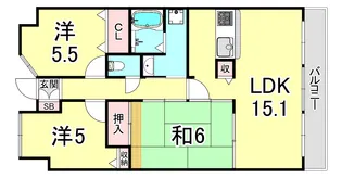 ラウムズ垂水【7階】の間取り
