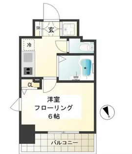 パークウェル麻布十番【9階】の間取り