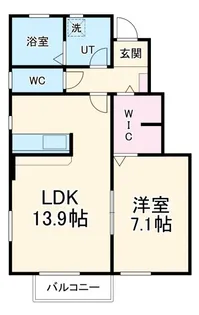 メゾン・ド・ルヴァン【1階】の間取り