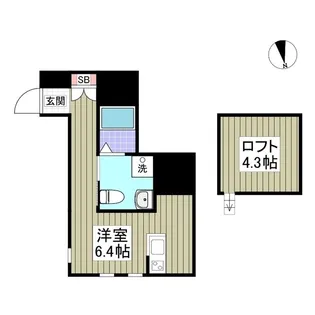 BEAMS富岡東N【2階】の間取り