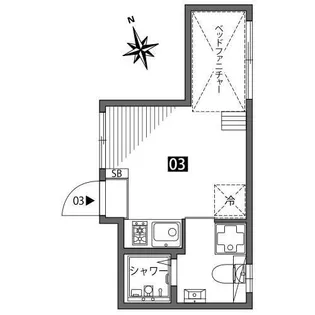 方南町テラスハウスW【1階】の間取り