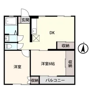 アントワーヌ富山II【2階】の間取り