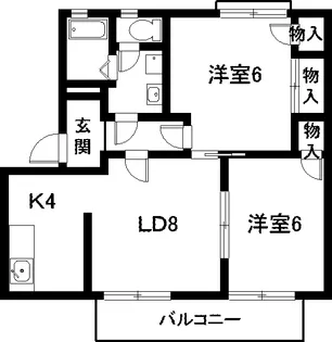 愛知県知多市新舞子字郷戸【アパート】の間取り
