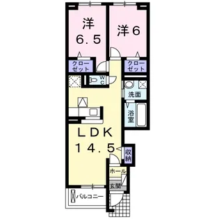 兵庫県小野市大島町【アパート】の間取り