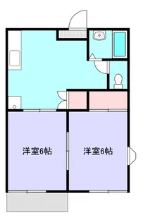北畑ハイツ【1階】の間取り