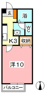 ラ・ボヌール B【1階】の間取り