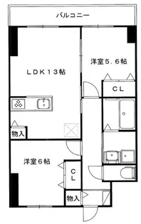 グランレブリー桂川グレイスレジデンス【4階】の間取り